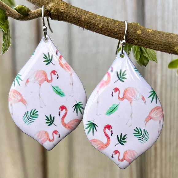 Boutique Jewelry - Pink Flamingo Earrings